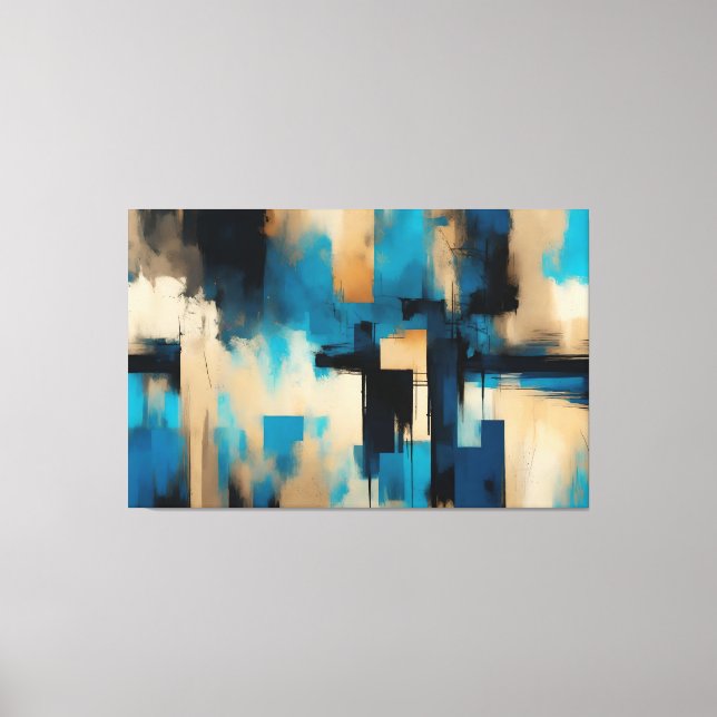 Material abstract decorative picture canvas print (Front)