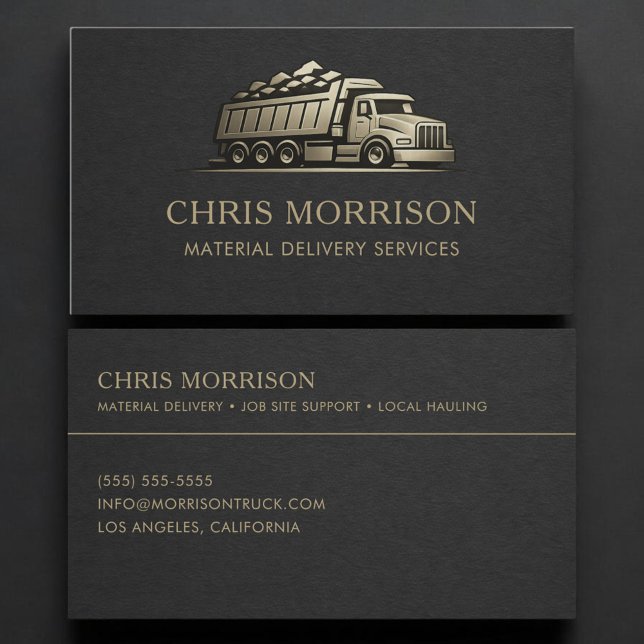 Material Delivery Services Professional Business Card (Creator Uploaded)
