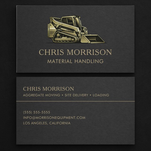 Material Handling Contractor Services Business Card (Creator Uploaded)