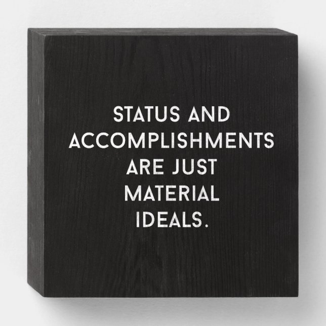 Material Ideals Wood Box Sign (Front Horizontal)