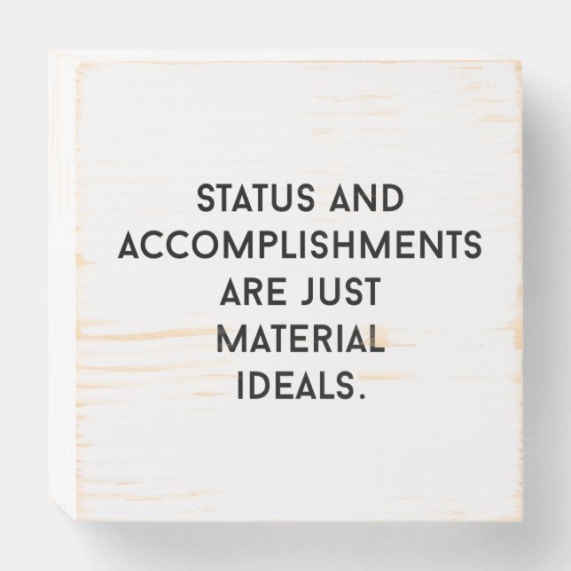 Material Ideals Wood Box Sign (Front Horizontal)