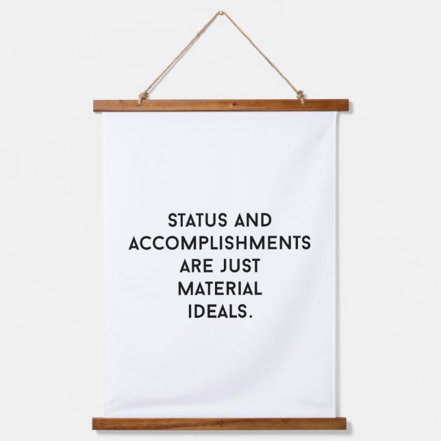 Material Ideals Wood Topped Wall Tapestry (Front)