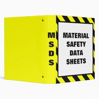 Material Safety Data Sheets 3 Ring Binder