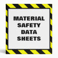 Material Safety Data Sheets 3 Ring Binder | Zazzle