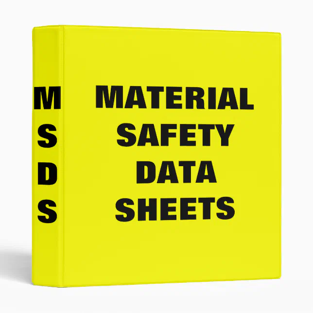 Material Safety Data Sheets Binder Zazzle