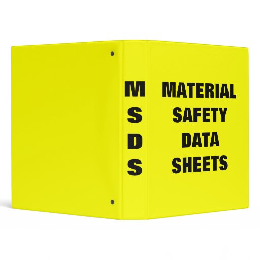 Material Safety Data Sheets Binder | Zazzle