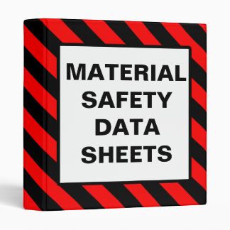 Material Safety Data Sheets Red Binder