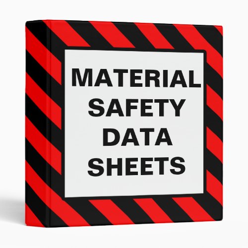 Material Safety Data Sheets Red Binder