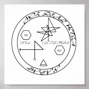Material Success Enochian Sigil Poster