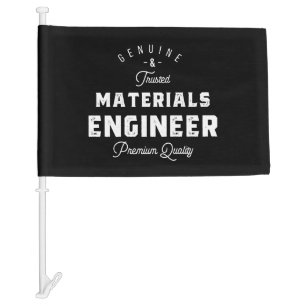 materials engineer gift car flag