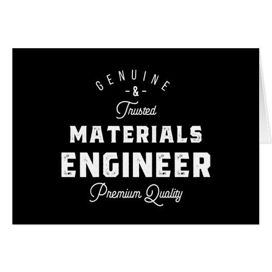 materials engineer gift cards (Front Horizontal)