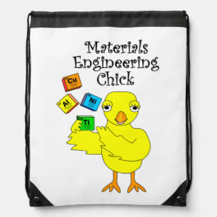 Materials Engineering Chick  Drawstring Bag