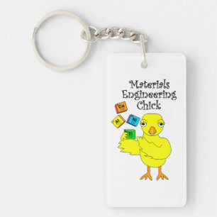 Materials Engineering Chick  Keychain