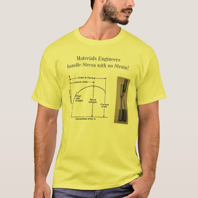 Materials Engineers Handle Stress with no Strain! T-Shirt (Front)