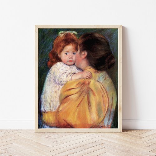Maternal Kiss  Mary Cassatt Poster