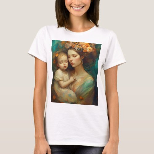 Maternal Love _ Mother and Child T_Shirt