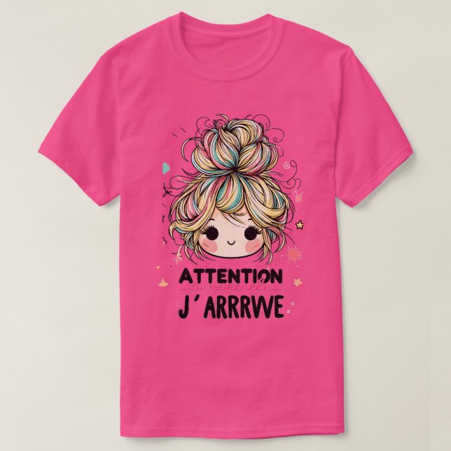 Maternelle Enfant Attention La Maternelle Jarrive  T-Shirt (Design Front)