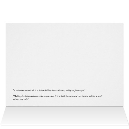 Maternity Cards (Inside Horizontal (Top))