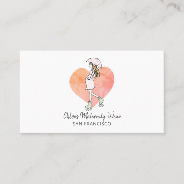 Maternity Clothing Business Card (Front)