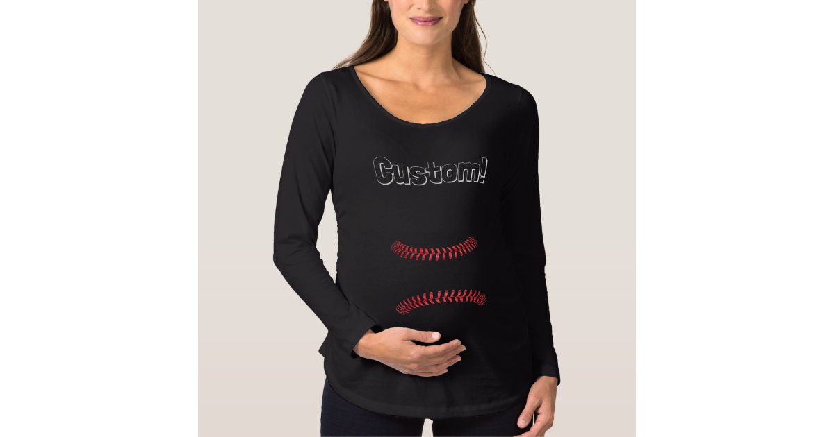 maternity baseball tee