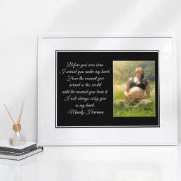 Maternity Photo Beautiful Pregnant Mom Quote Poster