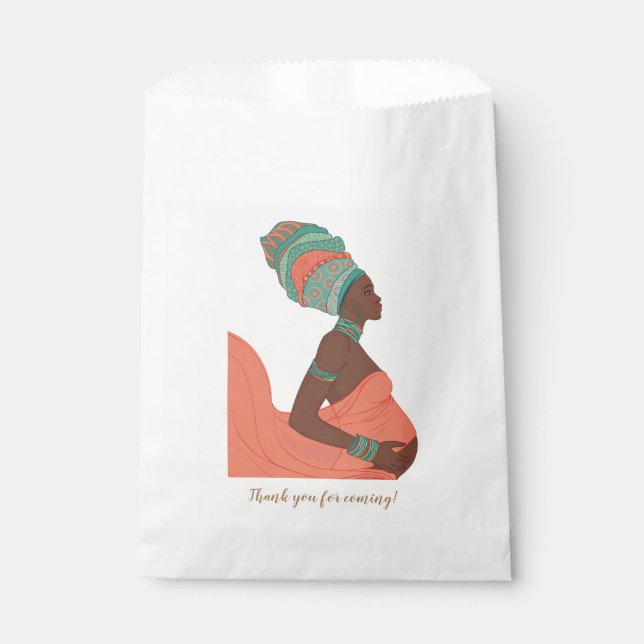 Maternity Queen Baby Shower Party Favor Bags (Front)