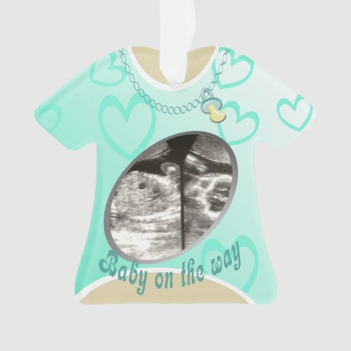 Maternity Shirt Baby Announcement Ornament