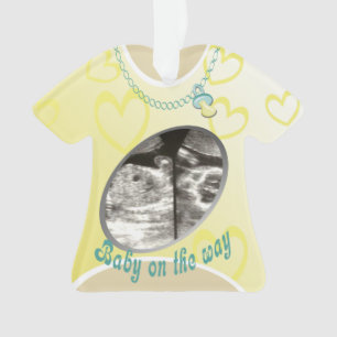 Maternity Shirt Baby Announcement Ornament