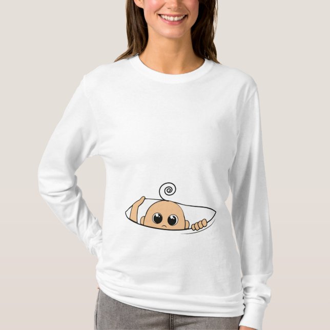 Maternity Shirt- "Mama, I want OUT! Baby Boy T-Shirt (Front)