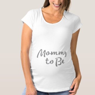 Maternity Shirts Sliver Glitter Mommy To Be