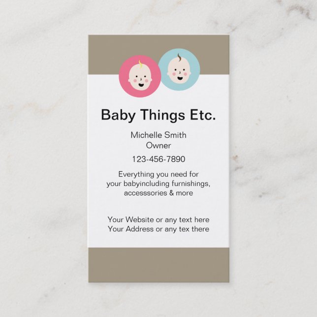 Maternity Store Business Cards (Front)