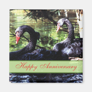 Mates for Life Black Swans Anniversary Magnet