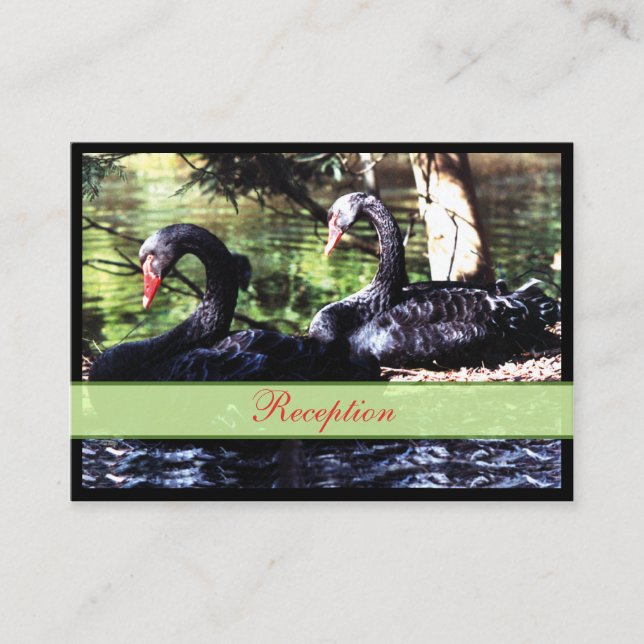 Mates for Life Black Swans Enclosure Card (Front)