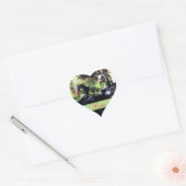 Mates for Life Black Swans Heart Shaped Sticker (Envelope)