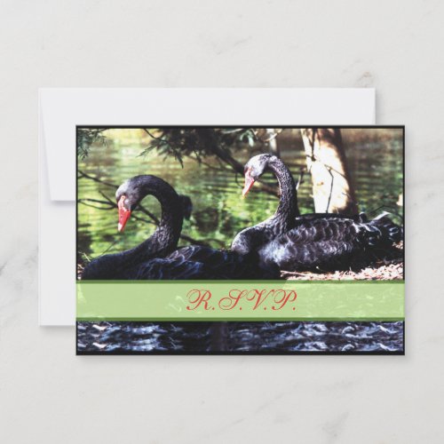Mates for Life Black Swans Reply Card