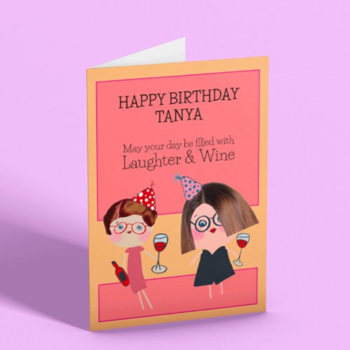 Mates  Wine Birthday  Card