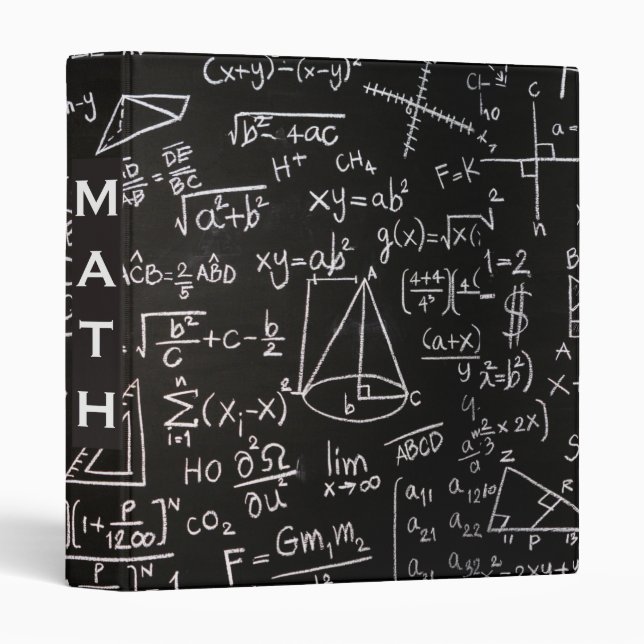 Math 3 Ring Binder (Front/Spine)