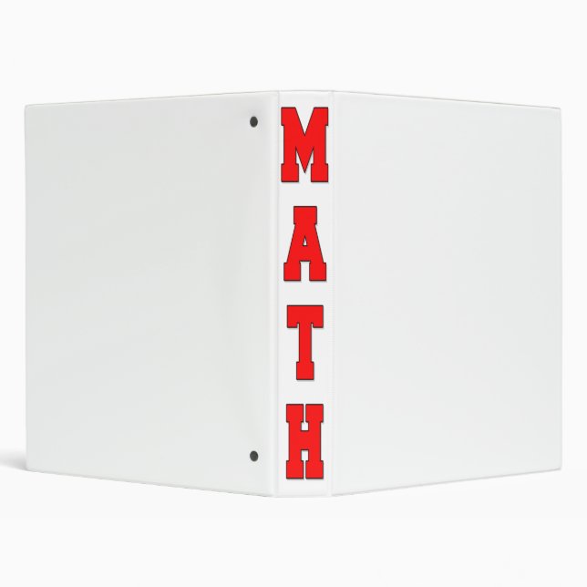 Math 3 Ring Binder (Background)
