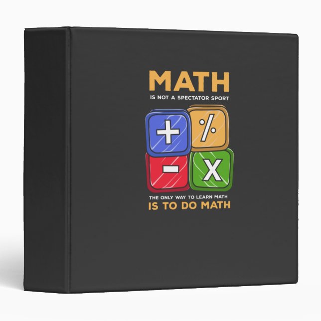 Math 3 Ring Binder (Front/Spine)