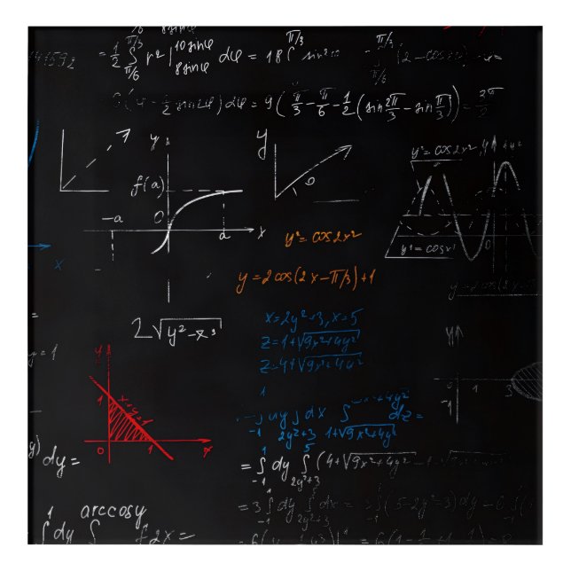 Math Acrylic Wall Art (Front)