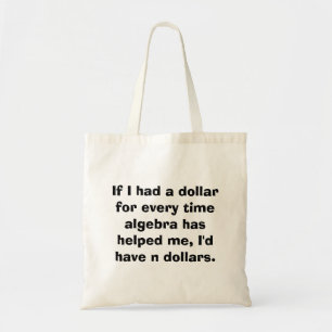 Math Algebra Math Tote Bag