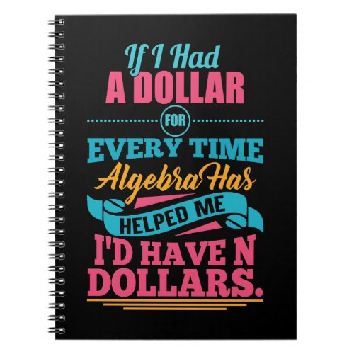 Math Algebra Pun Notebook