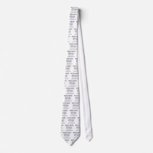math and band revision tie