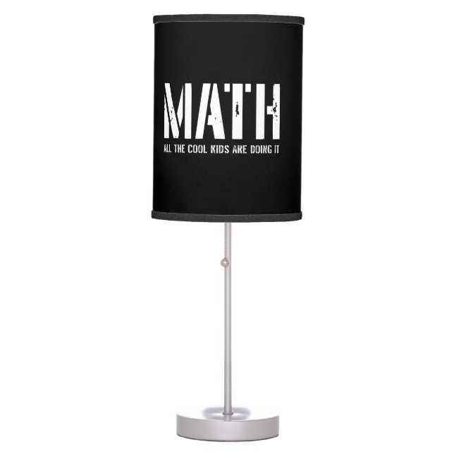 Math and Cool Kids Table Lamp (Front)
