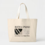 Math And Piano Major Key Large Tote Bag at Zazzle