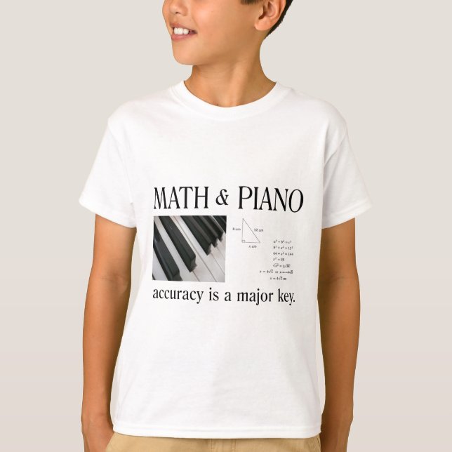 math and piano major key T-Shirt (Front)