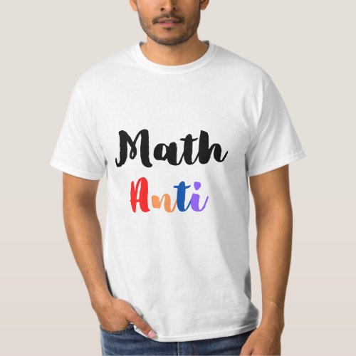 Math Antics Colorful Logo T_Shirt