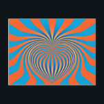 MATH ART HEART postcard<br><div class="desc">using a striped vertical pattern... --->edit --->perspective (drag lower corner to center to create an inverted pyramid) duplicate layer twice, flip them vertically, move to the edges so entire canvas is covered) merge visible and... --->filter --->polar coordinates... </div>