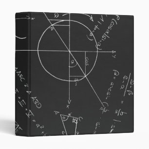 Math blackboard 3 ring binder