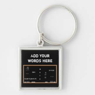 Math blackboard keychain